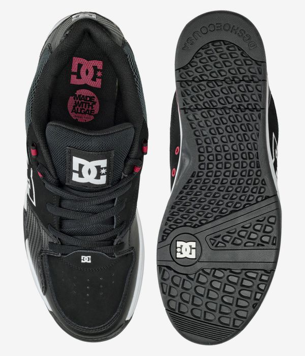 DC Men's Versatile Shoes - Black/White/Athletic Red