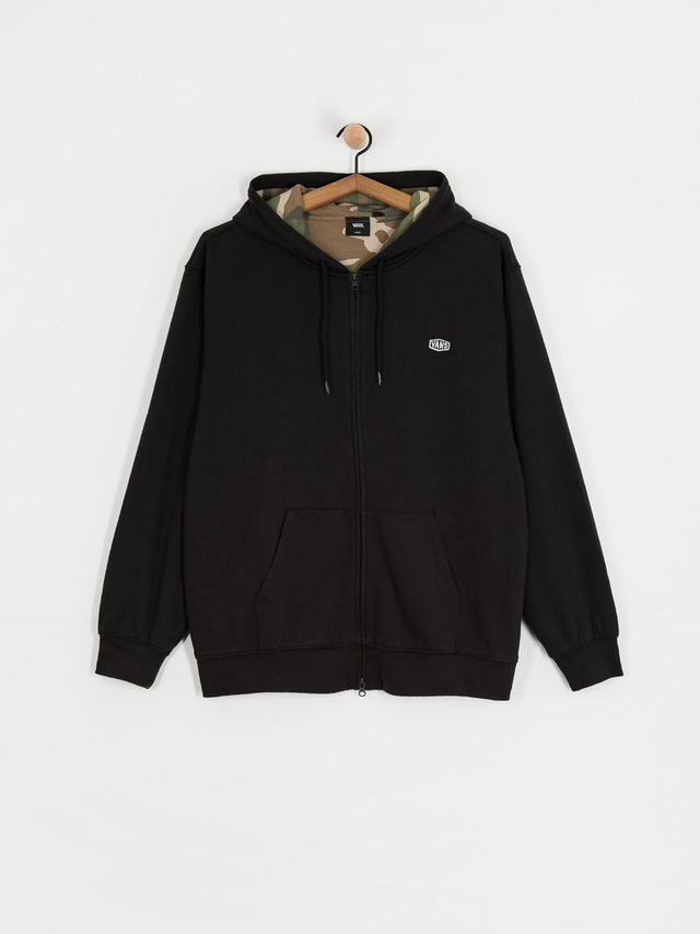 Vans Vans Men's Dover Thermal Lined Full Zip Black M Womens Zip Up Hoodies
