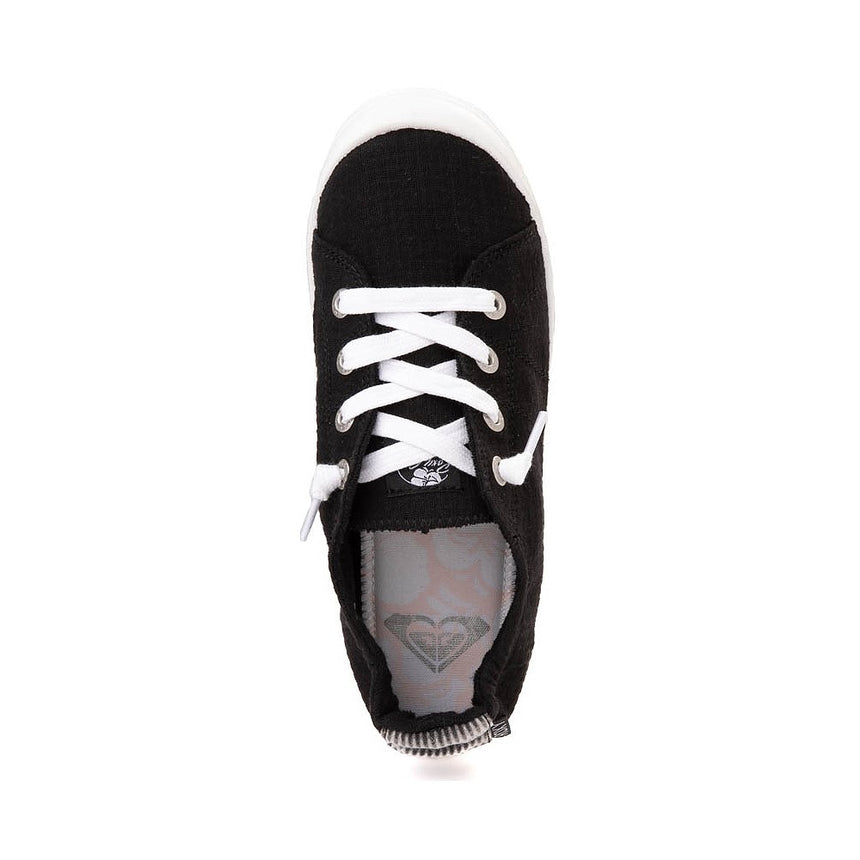 Roxy Roxy Women's Bayshore Plus Slip On Sneaker - Black Black 6 Womens Slip on Shoes 5 to 11