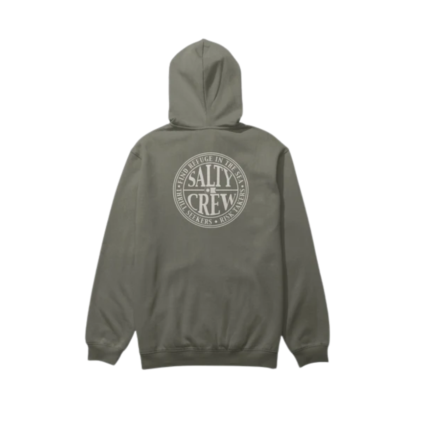 Salty Crew Salty Crew Men's Global Zip Fleece - Dusty Olive Dusty Olive S Mens Full Zip Hoodies