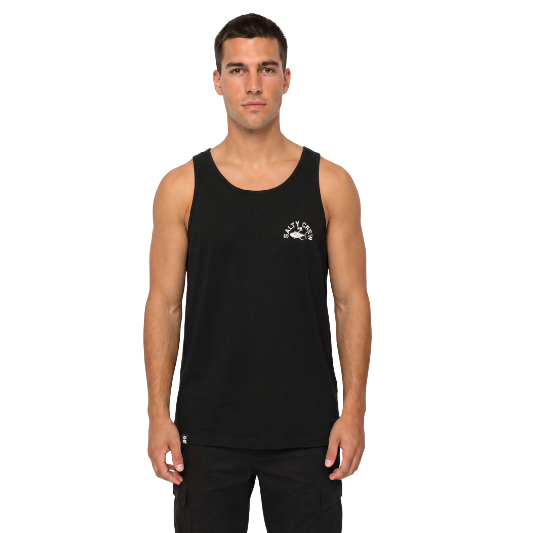 Salty Crew Salty Crew Men's Stamped Tank - Black Black M Mens Sleeveless Shirts