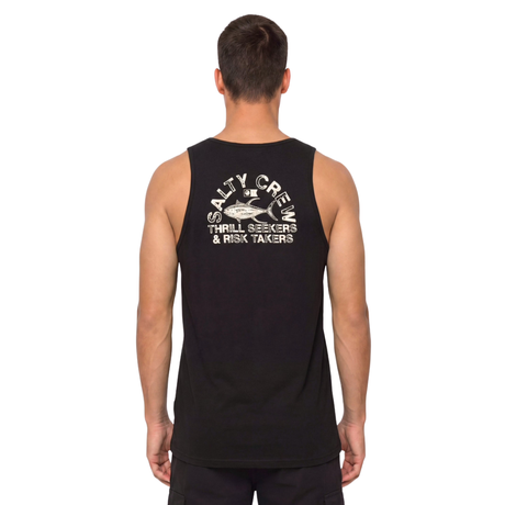 Salty Crew Salty Crew Men's Stamped Tank - Black Black M Mens Sleeveless Shirts