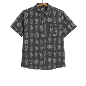 Salty Crew Salty Crew Men's Breezer Perf Button Up - Phantom Phantom S Mens Button Up Short Sleeve Shirts