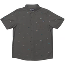 Salty Crew Salty Crew Men's Crew SS Button Up - Charcoal Charcoal S Mens Button Up Short Sleeve Shirts
