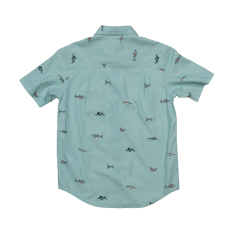 Salty Crew Salty Crew Men's Crew SS Button Up - Seaside Seaside M Mens Button Up Short Sleeve Shirts