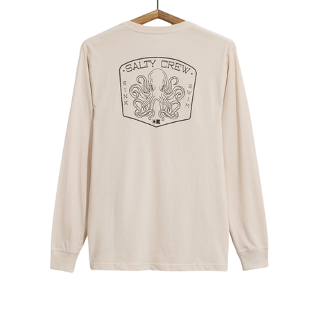 Salty Crew Salty Crew Men's Tako Club LS Tee - Bone Bone M Mens Long Sleeve T-Shirts