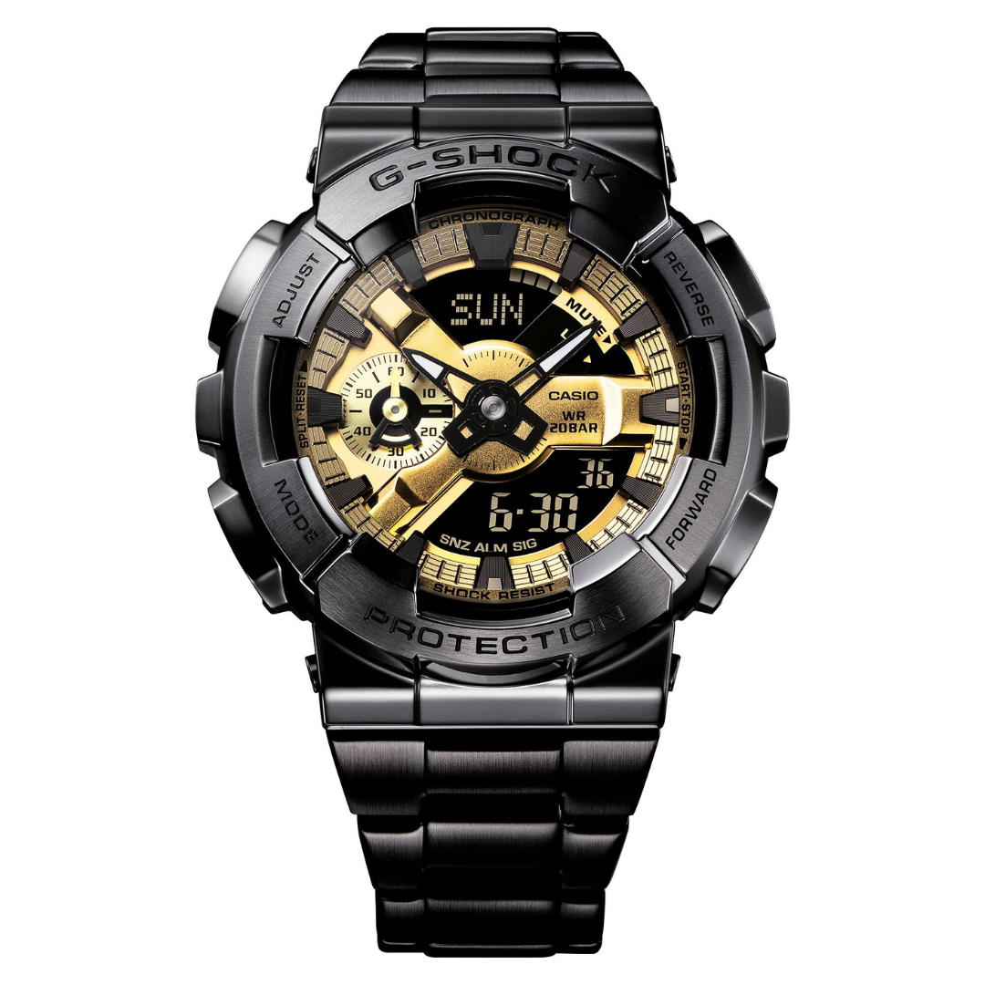 G Shock G-Shock GM-110BD-1A9 Watch Mens Analog Metal Band