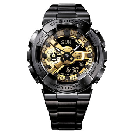 G Shock G-Shock GM-110BD-1A9 Watch Mens Analog Metal Band