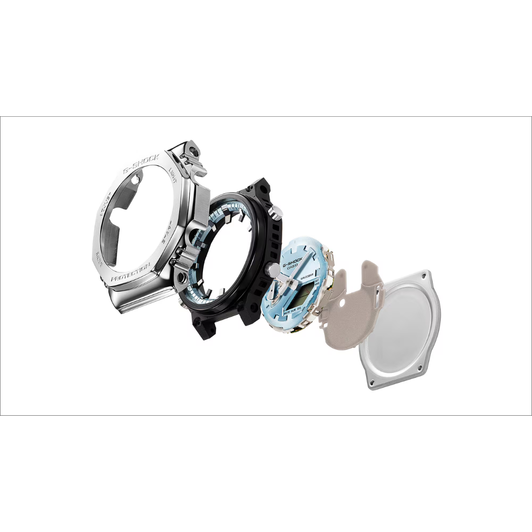 G Shock G-Shock GM-2110D-2B Watch Mens Analog Metal Band