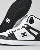 DC DC Men's Pure High-Top WC Shoes - Black/White Monogram Black/White Monogram 9 Mens High Top Shoes 6 to 18