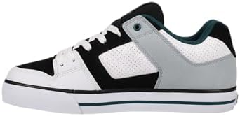 DC DC Men's Pure Shoes - White/Black Teal White/Black/Teal 9 Mens Skate Shoes 6 to 18