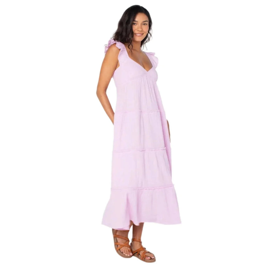 Roxy Roxy Women's Palmy Days Midi Dress ORCHID BOUQUET SOLID XS Womens Short Dresses