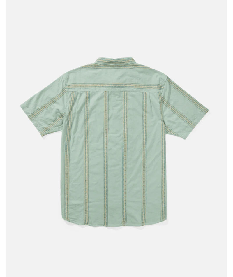 Salty Crew Salty Crew Men's Crew SS Button Up Charcoal M Mens Button Up Short Sleeve Shirts