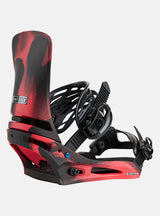 Burton Men's Caretl X Snowboard Binding -Black/Red