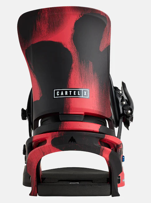 Burton Men's Caretl X Snowboard Binding -Black/Red