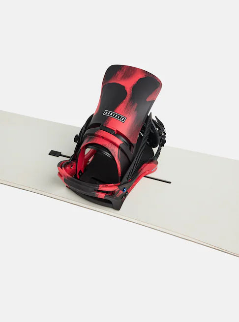 Burton Men's Caretl X Snowboard Binding -Black/Red