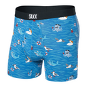 Saxx Saxx Men's Ultra Soft Boxer Brief Fly - SEAS THE DAY-LAKE BLUE Seas The Day - Lake Blue S Mens Boxer Brief Underwear