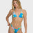Billabong Billabong Women's Agua Flores Multi Triangle Top Blue Multi S Womens Bikini Tops