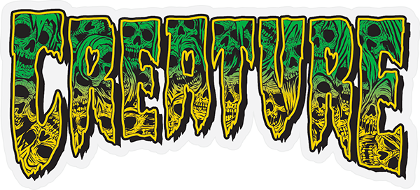 Creature Creature Catacomb Mylar Sticker Green 6.25" Stickers