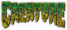 Creature Creature Catacomb Mylar Sticker Green 6.25" Stickers