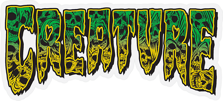 Creature Creature Catacomb Mylar Sticker Green 6.25" Stickers