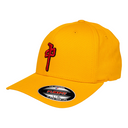 RDS RDS Men's Flexfit OG Puffy Hat Gold/Red S/M Mens Hats Curved Brim