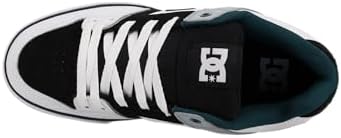 DC DC Men's Pure Shoes - White/Black Teal White/Black/Teal 9 Mens Skate Shoes 6 to 18
