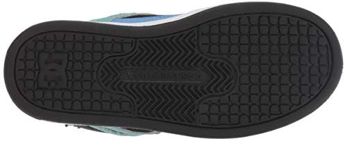 DC DC Girls Pure Winter High Top Shoes BLACK-BLUE 1 Youth Girls High Tops 5T to 13T and 1 to 7 US Size