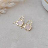 Glee Florence Earrings - Rose Quartz