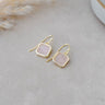 Glee Florence Earrings - Rose Quartz