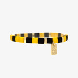 Pura Vida Tile Bead Gold Stretch Bracelet