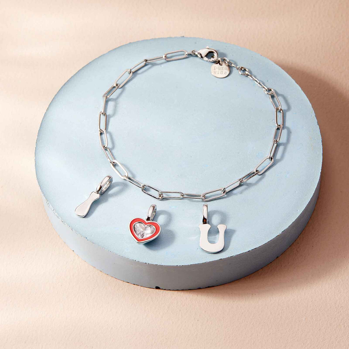 Pura Vida Harper Enamel Wave Charm