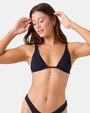 Roxy Roxy Women's  Haleiwa Built Up Triangle - Anthracite Anthracite S Womens Bikini Tops