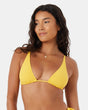 Roxy Roxy Women's Haliewa Built Up Triangle Top Golden Rod S Womens Bikini Tops