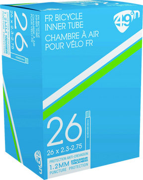 49°N 49°N Inner Tube 26 X 2.3-2.75 Black 26 X 2.3-2.75 Bike Tubes