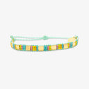 Pura Vida Pura Vida Sunset Beach Mixed Bead Woven Bracelet Seafoam OS Jewelry