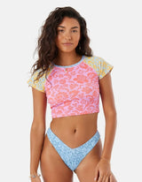 Roxy Roxy Women's Tapestry Patchwork V Front Cheeky Bottoms Multi S Womens Bikini Bottoms