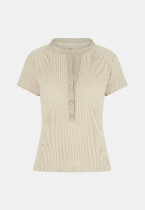 GUESS Women's Short-Sleeve Serafino Basic Shirt — representative product image (best-match second pass)