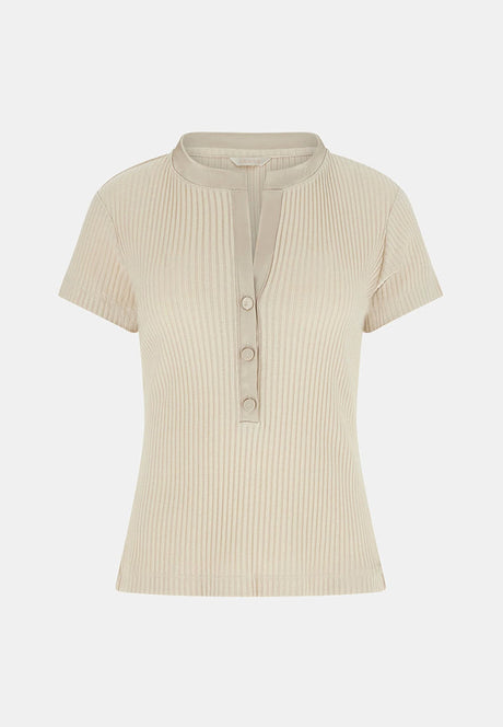 GUESS Women's Short-Sleeve Serafino Basic Shirt — representative product image (best-match second pass)