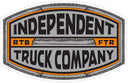 Independent Indy ITC Curb Sticker Grey/Orange 5" Stickers