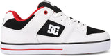 DC DC Men's Pure Shoes - White/Black/Red White/Black/Red 9 Mens Skate Shoes 6 to 18