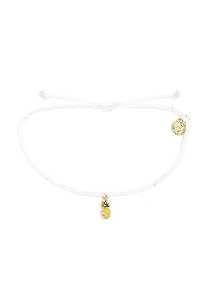 Pura Vida Silver Enamel Pineapple BB