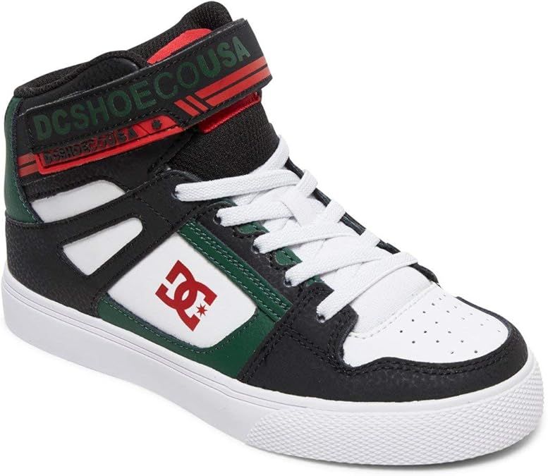 DC Pure Boys High Tops Shoes -Black/Green