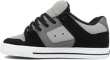 DC DC Men's  Pure Skate Shoes - Gray/Black Gray/Black 10 Mens Skate Shoes 6 to 18