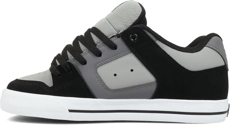 DC DC Men's  Pure Skate Shoes - Gray/Black Gray/Black 10 Mens Skate Shoes 6 to 18