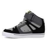 DC DC Youth Pure Hi Top EV Shoes - Gray/Black Gray/Black 11 Youth Boys High Tops 5T to 13T and 1 to 7 US Size