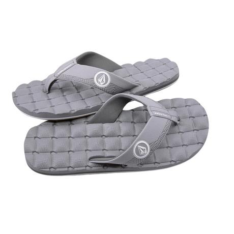 Volcom Men's Recliner Sandals - Light Grey
