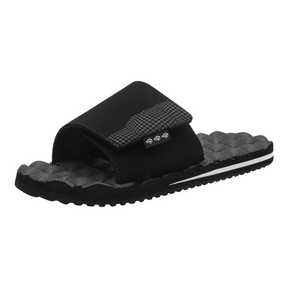 Volcom Volcom Men's Recliner Slide Sandals - Black/White Black White 6 Mens Slip on Sandals 5 to 11