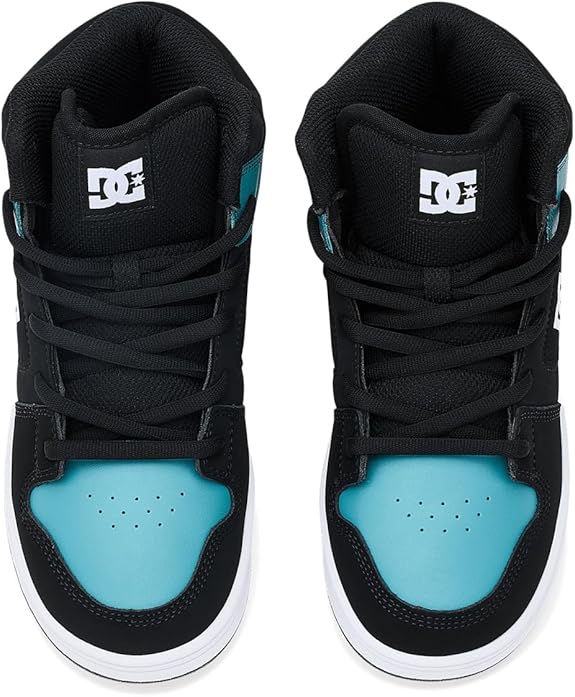 DC DC Youth Manteca 4 Hi  Skate Shoes - Black/Teal/White Black/Teal/White 13 Youth Boys Skate Shoes 5T-13T & 1-7 US Size