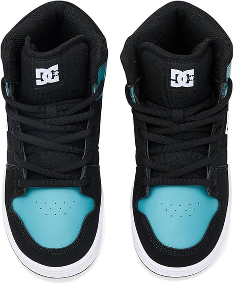 DC DC Youth Manteca 4 Hi  Skate Shoes - Black/Teal/White Black/Teal/White 13 Youth Boys Skate Shoes 5T-13T & 1-7 US Size